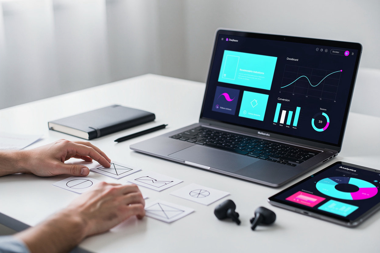 weblys Website Design und Web Analytics Services - modernes Webdesign mit Datenanalyse